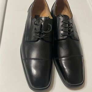 Men's Black Leather Dress Shoes